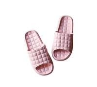 IOEUIWP Zapatillas de interior for mujer, zapatos planos, chanclas antideslizantes verano, baño, hogar, cómodas Para interior y exterior(Pink,44-45)