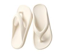 IOEUIWP Zapatillas de verano for mujer, chanclas playa antideslizantes con suela gruesa for exteriores, sandalias informales Unisex EVA for casa Para interior y exterior(White,37-38)