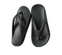 IOEUIWP Zapatillas de verano for mujer, chanclas playa antideslizantes con suela gruesa for exteriores, sandalias informales Unisex EVA for casa Para interior y exterior(Black,37-38)