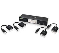 iogear 2-Port Cable HD conmutador KVM con adaptadores de DisplayPort (gcs62hdpkit) 2-Port