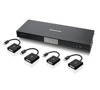 iogear 2-Port Cable HD conmutador KVM con adaptadores de DisplayPort (gcs62hdpkit) 4 Puertos
