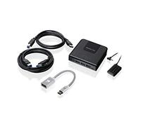 IOGEAR 4x2 USB 3.0 Perpheral Sharing Switch with USB-C Adapter, W125660627 (Switch with USB-C Adapter GUS432CA1KIT, 1.43 W, Black)