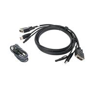 IOGEAR DVI, kit de cable KVM USB con audio (TAA), 6 pies G2L702UTAA3