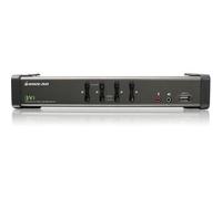 IOGEAR GCS1104 1U Gris Interruptor KVM - Periférico de Entrada (1920 x 1200 Pixeles, USB, USB, DVI-I, Gris, 1U)