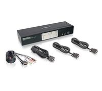 iogear GCS1642 Interruptor KVM Negro - Periférico de Entrada (2560 x 1600 Pixeles, USB, USB, DVI-I, 5 s, Negro)