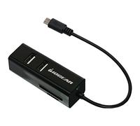 IOGEAR GoFor2+ -USB OTG Card Reader with Hub for Mobile Devices, GOFRH202
