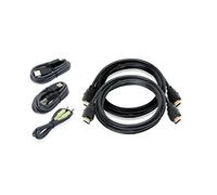 IOGEAR HDMI de doble vista, kit de cable KVM USB con audio (TAA), 6 pies G2L8202UTAA3