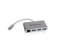 IOGEAR HUB-C Gigalinq USB-C to USB-A Hub with Ethernet Adapter, GUH3C34