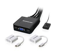 IOGEAR Kit KVM de 2 Puertos VGA y Mini DisplayPort con Audio, GCS72MDPKIT