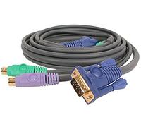 IOGEAR MiniLink™ KVM Cable 6ft - Switch KVM (Negro, 6 Pin Mini-DIN, 15 Pin HDB, 6 Pin Mini-DIN, 15 Pin HDB)