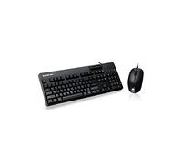 IOGEAR Teclado compatible con TAA de 104 teclas con lector CAC integrado y mouse de 3 botones