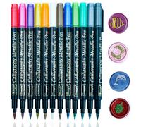 Ioggtser Rotulador de cera metálico, punta suave, pintura decorativa para sellos de cera, calidad premium, para sobres y cera, apto para todas las cuentas de cera
