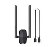 ioGiant AX1800 Adaptador WiFi 6 de alta ganancia USB WiFi Dongle para PC de sobremesa, portátil, adaptador de red inalámbrica de largo alcance, 5 GHz, 1201 Mbps, 2.4 G, 574 Mbps, MU-MIMO, Wi-Fi 6, USB