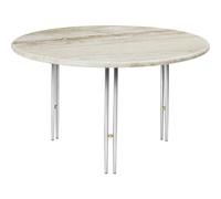 IOI Mesa de Centro Ø70 Cromo/ Beige