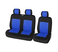 IOIROEXEW Protector Universal Fundas Asientos Coche 2+1 | Protector Asiento Accesorios Coche Poliéster Transpirable Cobertura Total Fundas Asientos(BLUE)