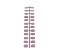 IOIUSKKU 1 Juego de uñas postizas de longitud media, estilo cuadrado, calcomanías artísticas, herramienta de belleza, suministros de salón, Kit de manicura, decoraciones, veintinueve
