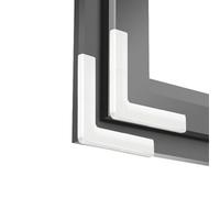 IOIUSKKU 10 unids/Set fácil de Instalar Protector para Las Esquinas de Las mesas anticolisión Hecho con PVC Adhesivo Fuerte Protector para Las Esquinas de Muebles, Blanco