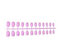 IOIUSKKU 24 piezas sólidas de cabeza redonda pequeña Prensa en las uñas Extraíble DIY Exquisita uña acrílica artificial para los amantes de la manicura , Tipo21