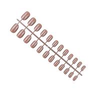 IOIUSKKU 24 piezas sólidas de cabeza redonda pequeña Prensa en las uñas Extraíble DIY Exquisita uña acrílica artificial para los amantes de la manicura , Tipo25