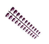 IOIUSKKU 24 piezas sólidas de cabeza redonda pequeña Prensa en las uñas Extraíble DIY Exquisita uña acrílica artificial para los amantes de la manicura , Tipo26