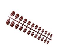 IOIUSKKU 24 piezas sólidas de cabeza redonda pequeña Prensa en las uñas Extraíble DIY Exquisita uña acrílica artificial para los amantes de la manicura , Tipo20