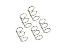 IOIUSKKU 5 carpetas de hojas sueltas de metal 3 anillas para encuadernación diarios viaje DIY con lomos y peines, Plata, 30mm