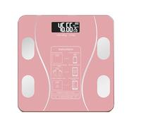 IOIUSKKU Analizador Digital de grasa corporal, conexión inalámbrica, datos en tiempo Real, monitores de salud fáciles de usar, monitoreo 24/7, adipómetro corporal ABS, Rosa
