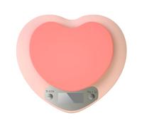 IOIUSKKU Báscula electrónica para hornear con encantadora báscula electrónica de cocina ABS en forma de corazón, báscula pequeña para alimentos, báscula de gramaje, 1 g/5 kg