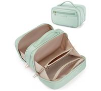 IOIUSKKU Bolsa de Maquillaje portátil de Viaje con Gran Capacidad para Mujeres Que Organiza artículos de tocador, Bolsa de Maquillaje de Tela con Compartimentos, do