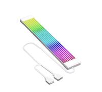 IOIUSKKU Cable de extensión de alimentación para Tira de luz LED ARGB de 5 V, Cable de extensión para Placa Base, Compatible con Sistemas de computadoras de, 8 Tiras Blancas, 23.5 x 1 cm
