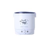 IOIUSKKU Coche olla arrocera Mini herramientas de cocina multifuncional 1L gachas calentador eléctrico dormitorio casa camión de viaje máquina, 24V/Blanco, 24V
