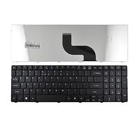 IOIUSKKU Diseño de EE. UU. Teclado Incorporado para computadora portátil Inglés Plástico Color sólido Interfaz PS / 2 extraíble Reemplazo de Suministros de Piezas de Teclado