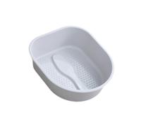 IOIUSKKU El lavabo para pies de PP ofrece una experiencia de baño cómoda, ideal para todos los miembros de la familia, padres y personas mayores. La bañera, Gris, 38.5 x 33 x 11.5 cm