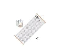 IOIUSKKU Elegante calendario de pared anual 2024. Decoración funcional y elegante. Calendario de pared vertical 2024 con pegatinas. Gestiona tu vida forma eficiente. Planificador diario.