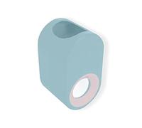 IOIUSKKU Exprimidor automático de de dientes, soporte montado en la pared, dispensador de de dientes moderno desmontable, sin perforaciones, a prueba de polvo para el hogar, cielo azul