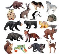 IOIUSKKU Figuras de Criaturas del Bosque, Juguetes en Miniatura, diversión, Aprendizaje y Juego con Figuras de Animales realistas para niños, Juguetes en Miniatura, Adornos para Cupcakes, Regalo