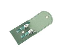IOIUSKKU Juego de Tijeras para manicura, Nuevo Juego de Herramientas para uñas de 4 Piezas para un Corte Suave, Kit de Acero al Carbono para pedicura, no es fácil de Pegar, B Verde Pavo Real