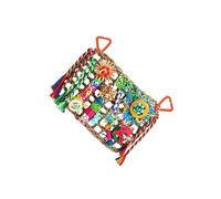 IOIUSKKU Juguete de Pared para pájaros Que Mantiene a los Loros entretenidos con Materiales de ratán. Apto para Todos los entusiastas Las Aves. Juguete Pared para pájaros Que Busca Comida. Hamaca