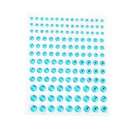 IOIUSKKU Ojo cuerpo cara joyas pegatinas de diamantes de imitación cuentas ostentosas cristal sin pegamento brillo maquillaje Festival DIY Nail Art para mujeres, Azul
