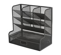 IOIUSKKU Organizador de marcadores metálicos con Malla Premium Que Organiza eficazmente el Escritorio, papelería y Herramientas, Todo en un Lugar.