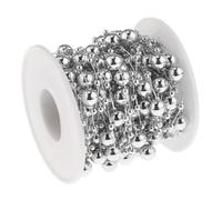 IOIUSKKU Rollo de cuentas de moda 10 m, hermosa cadena cuentas artificiales para decoración bodas y manualidades, jarrones, carrete hilo, manualidades DIY, cuerdas artificiales.