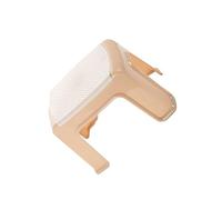 IOIUSKKU Taburete de plástico de estilo nórdico, taburetes gruesos para adultos y niños, cambio de zapatos, almohadilla antideslizante, sillas, banco, baño, jardín de infantes, Beige, L