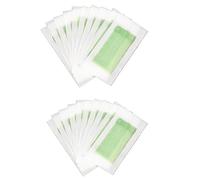 IOIUSKKU Tiras de depilación con cera para depilación de 20 piezas, tira de depilación de cera aplicable a las axilas, piernas, brazos, cara, mejillas, barbilla, Kit de operación fácil