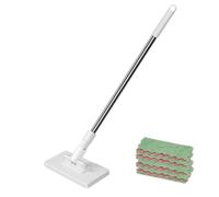 IOIUSKKU Trapeador automático de Limpieza con toallitas húmedas, Limpieza sin Esfuerzo con un botón, ABS, a Mano, Clip para fregona Gratis