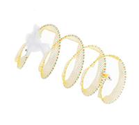 IOIUSKKU Túnel para Gatos, Divertido túnel para Gatos de Interior, Juguetes Grandes para Exteriores, Juguete Interactivo de Nailon Duradero, Juguete Plegable para Jugar, Rompecabezas, Ejercicio para