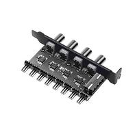 IOIUSKKU Ventilador de 3 Pines/4 Pines, Enfriador de Cubo, regulador Divisor, Adaptador de extensión de disipación de Calor, para Sistema de refrigeración por Agua, Suministros para PC de Escritorio