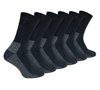 IOMI 6 pares calcetines de trabajo sin elástico calcetines diáticos extra grandes cómodos | Calcetines no comprimidos sin costura, Negro , 39-45