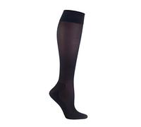 IOMI - Mujer calcetines 40 den medias de compresion vuelos para viaje en 2 colores (37/42, Black)