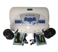 Ion Cleanser Dual MP3 Detox en blanco, Galvano Set para 2 personas con 2 bobinas y 2 auriculares