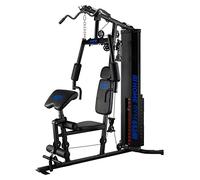 ION - Multiestación Gimnasio en Casa con Torre de Pesos de 70 kg - Polea Alta y Baja - Home Gym Multifunción con Estructura Reforzada de Acero - Peso Usuario Máx. 135 kg - Máquina Musculación Completa